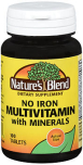 Nature's Blend Multiple Vitamin With Minerals Tablets No Iron - 100 Tablets