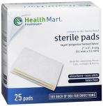 HM GAUZE PAD STRL 2X2 8PLY  25