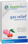Health Mart Gas Relief Chewable Tablets Extra Strength Cherry Creme Flavor