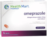 Health Mart Omeprazole Acid Reducer 20 mg Tablets
