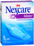 Nexcare Waterproof Bandages Blister 6 Pack One Size