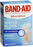 Band-Aid Water Block Clear Adhesive Bandages Assorted Sizes