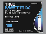 TRUE METRIX TEST STRIPS 100