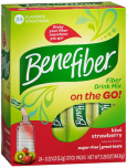 Benefiber Fiber Drink Mix Stick Packs Kiwi Strawberry