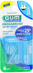 GUM Go-Betweens Proxabrush Refills Wide - 8 ct