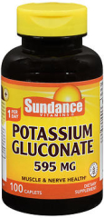 Sundance Vitamins Potassium Gluconate 595 mg Caplets