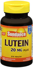 Sundance Vitamins Lutein 20 mg Plus Softgels