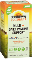 Sundown Naturals Multi + Daily Immune Support Softgels